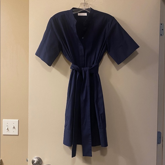 Everlane Classic Navy Shirt Dress - Picture 1 of 5